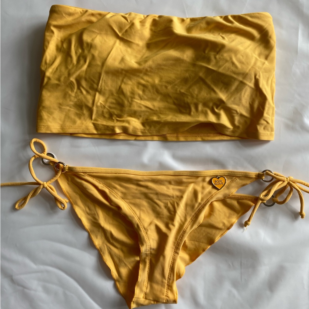 ‼️2 for $8‼️ Body Glove Yellow Bikini Bottoms with Side Coverage